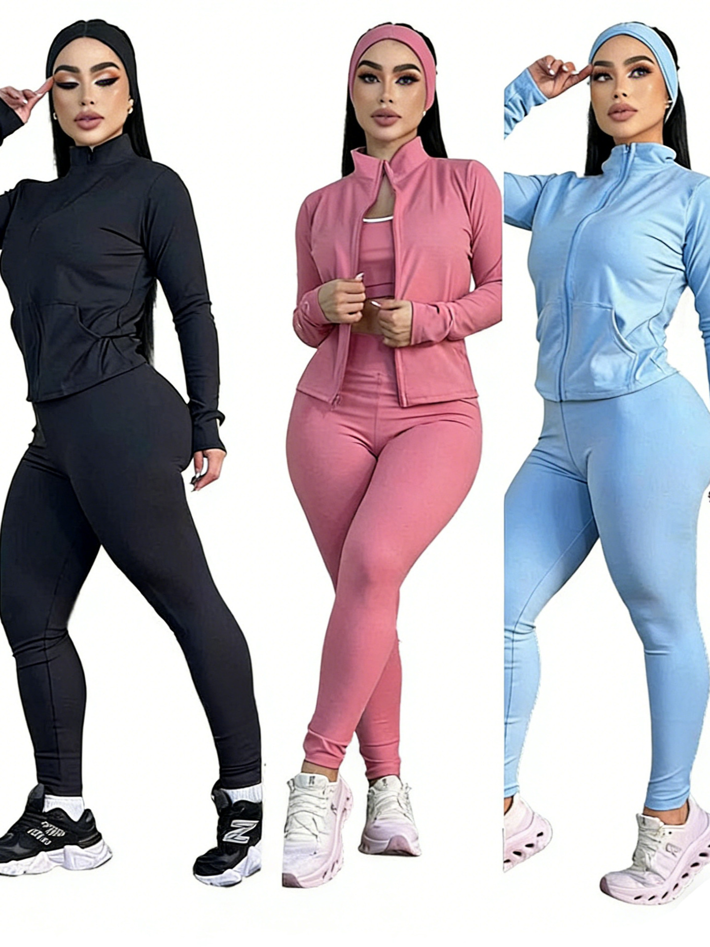 Yoga Outfit (3-Piece Set)