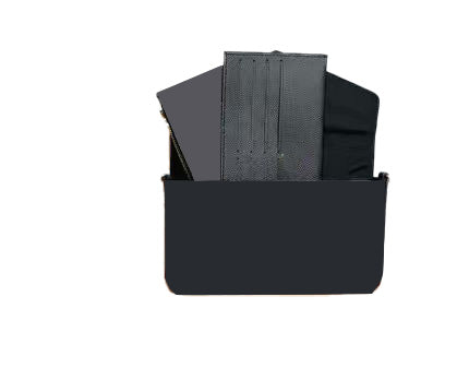 Black Slippers&Bag