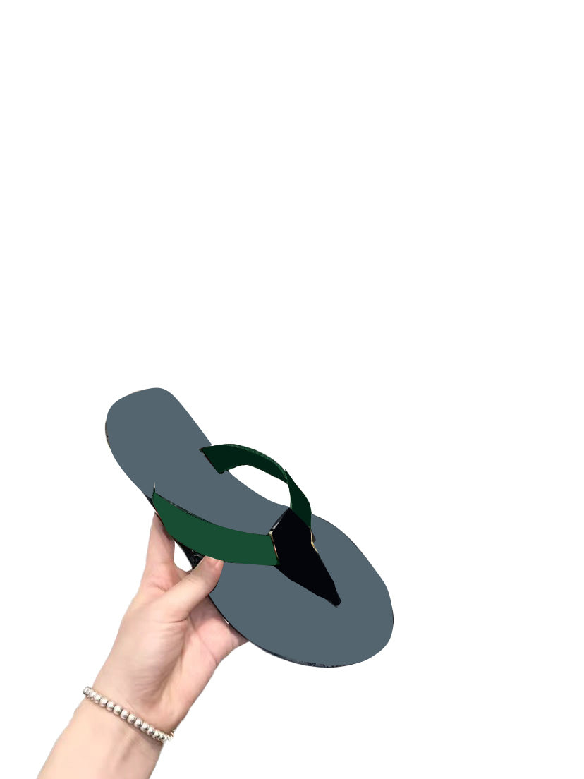 Black Slippers & Bag Set