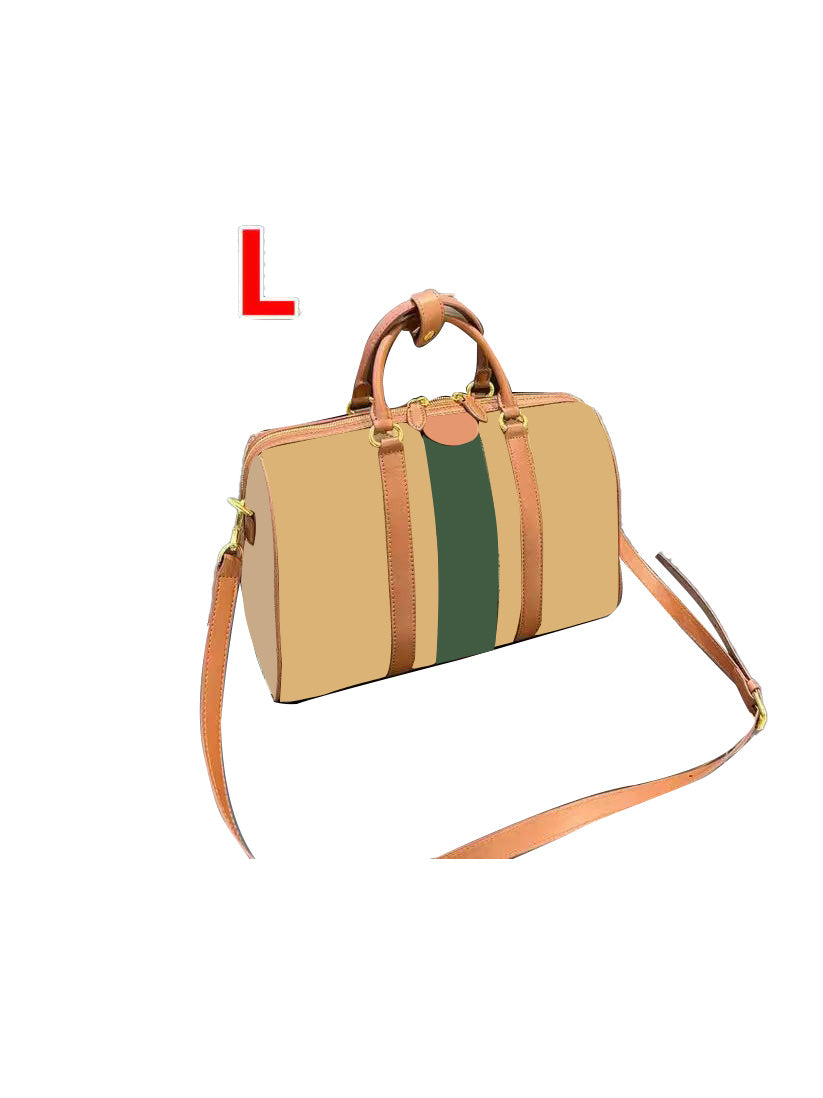 Brown Shoes And Bag Set