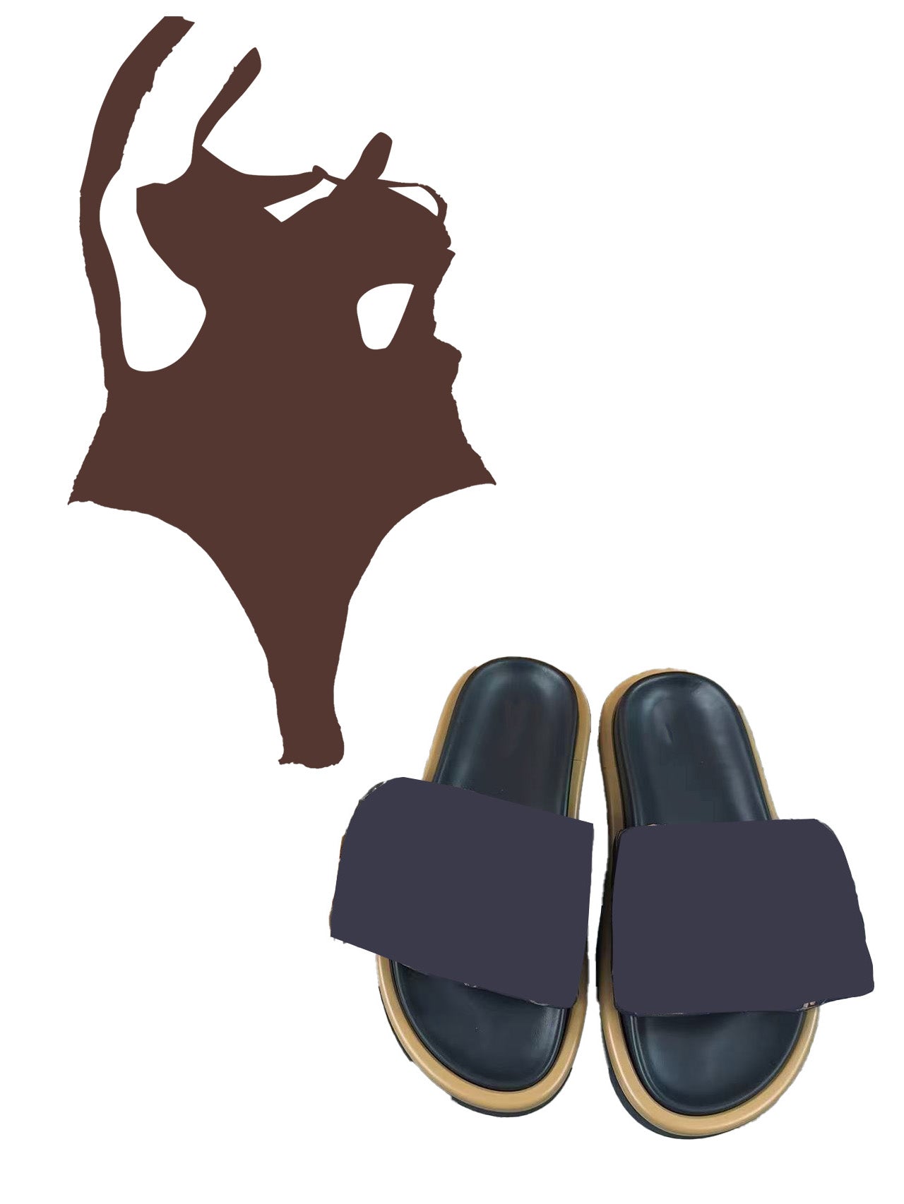 Swimsuit And Sandals