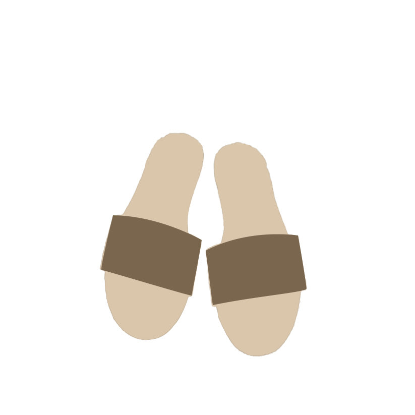 Brown Handbag&Slippers