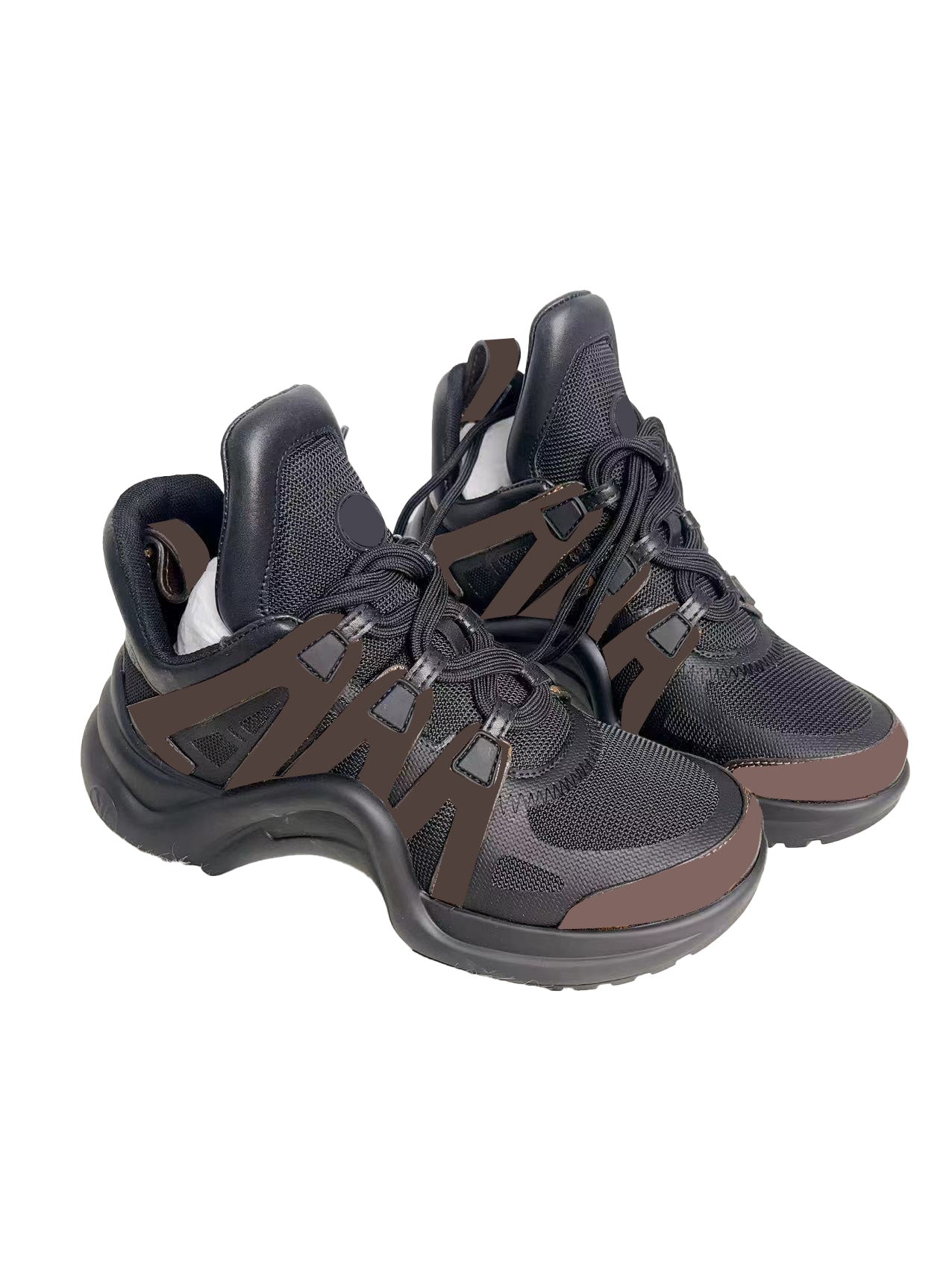 Genuine Leather Chunky Sneakers