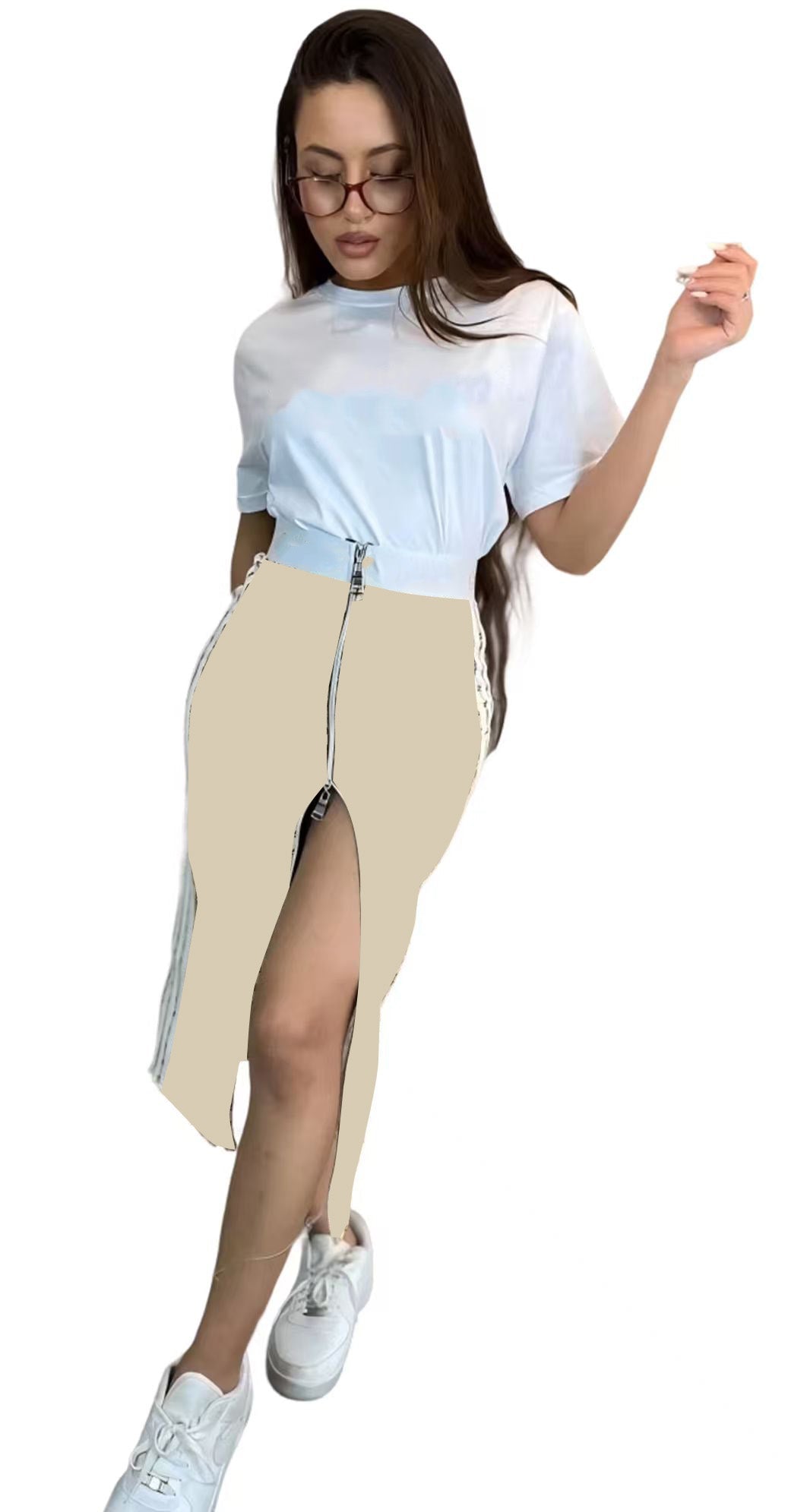 Short Sleeves + Hip Skirt