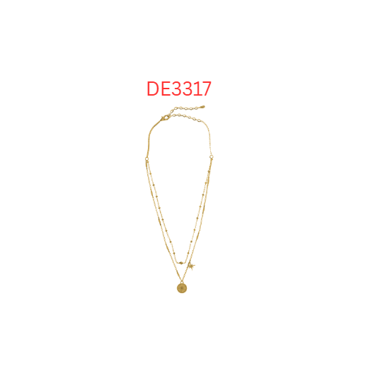 Double Chain Necklace (DE3317)