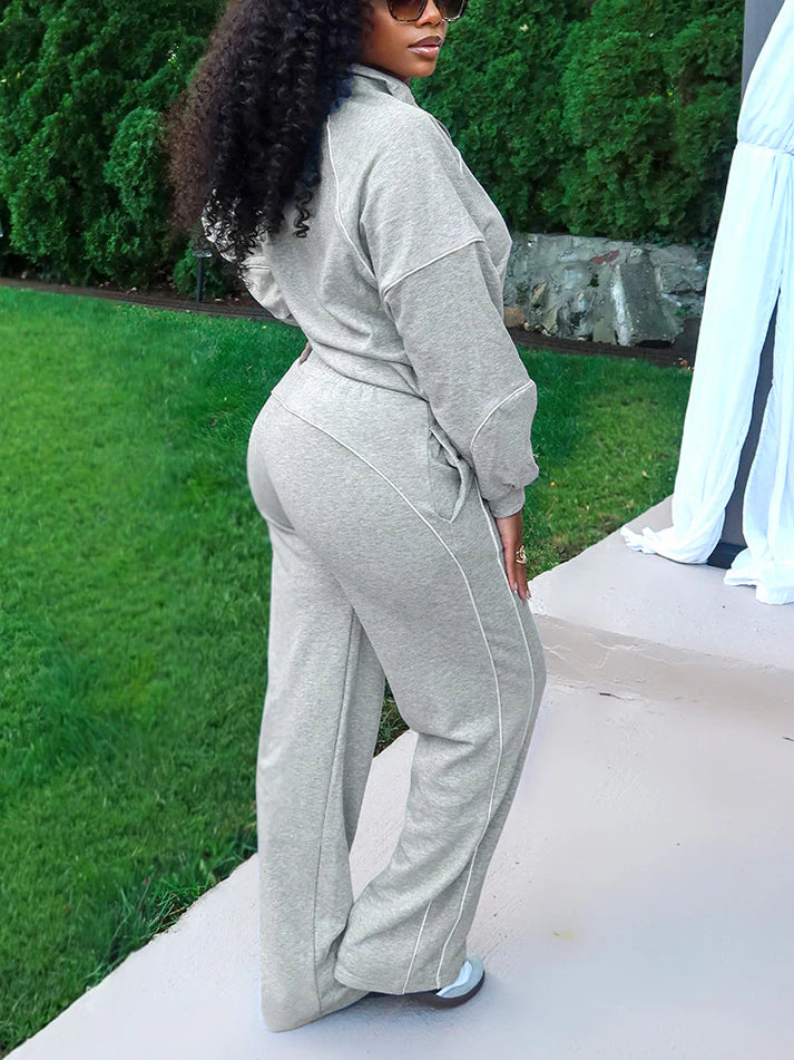 Half Zip Jogging Set