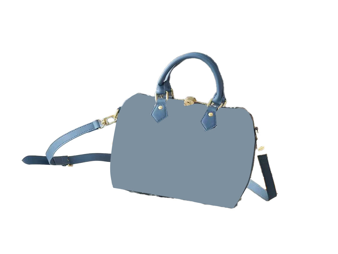 Denim Blue Shoe And Bag