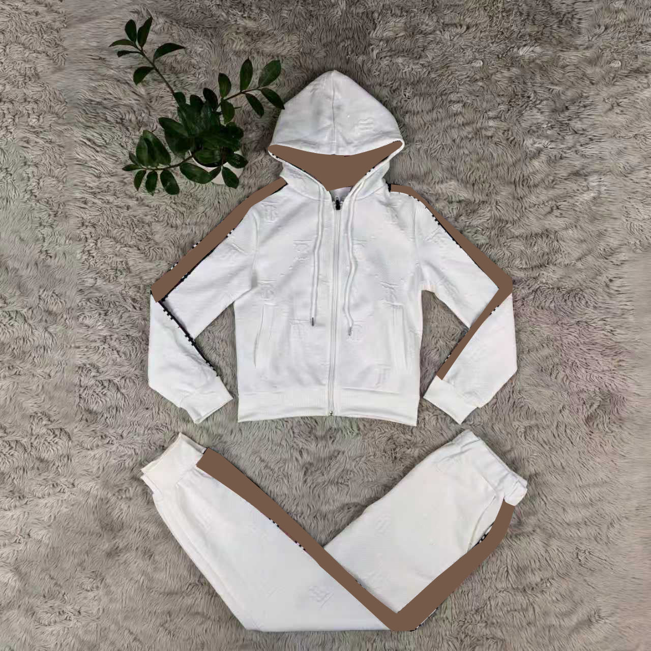 Jacquard Hooded Set