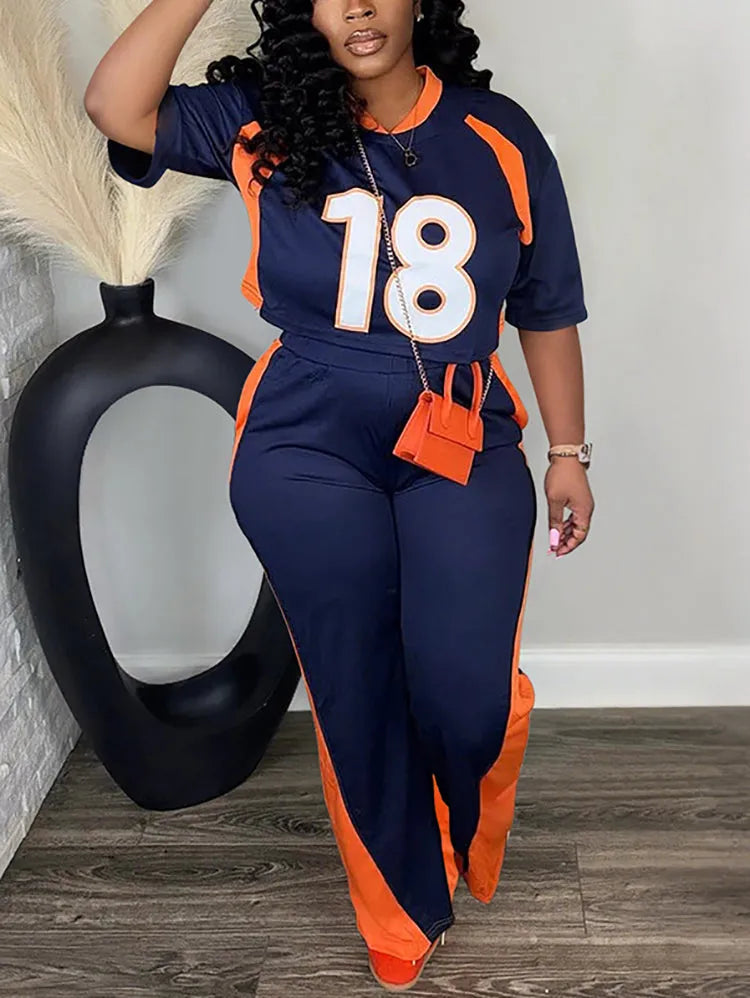 Contrast Number Two Piece Set