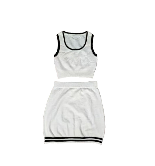 Tank top + short skirt