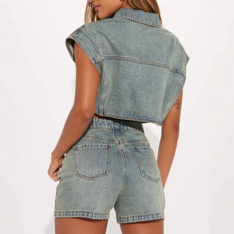 Washed Denim Casual style sets