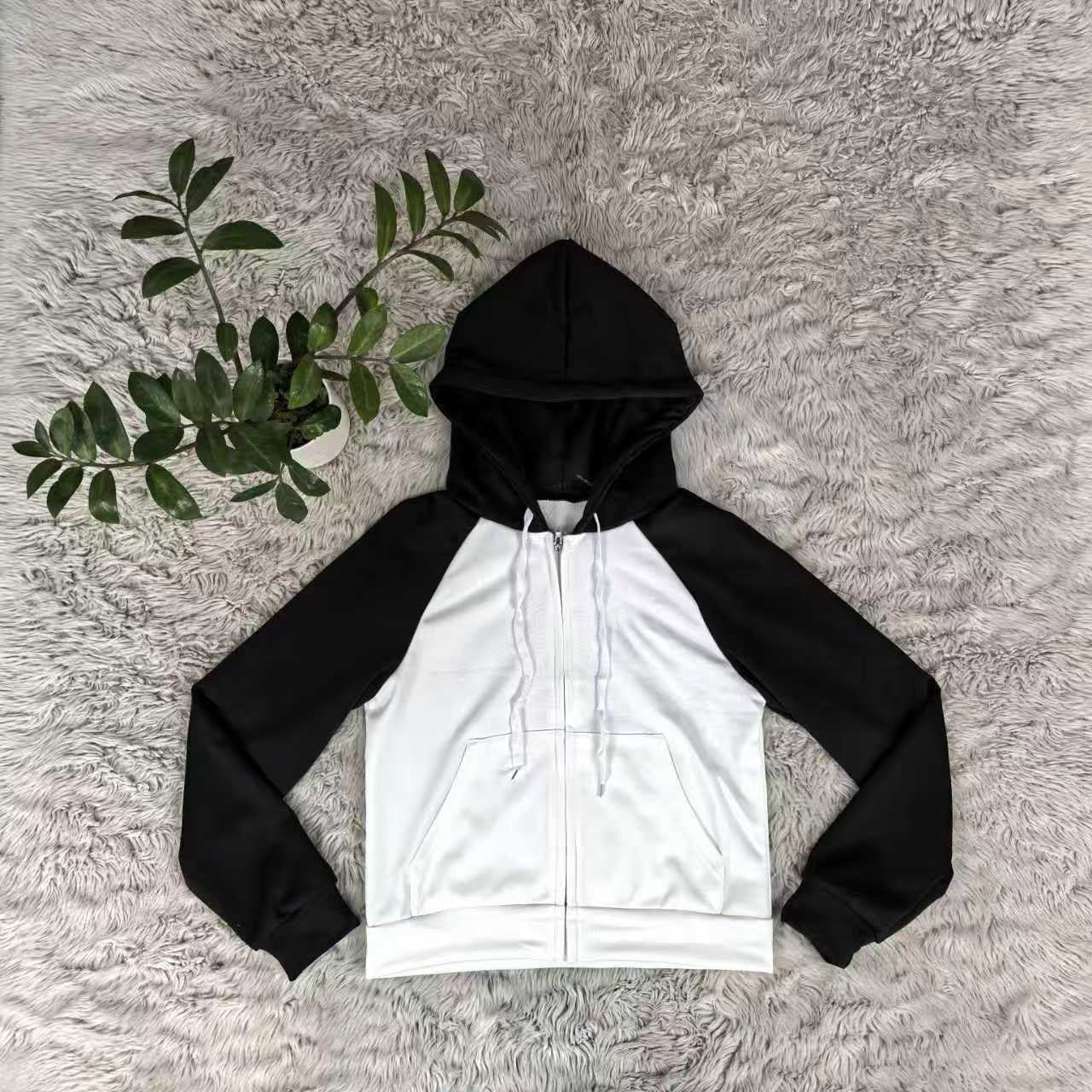 Hooded Sweatshirt Jacket