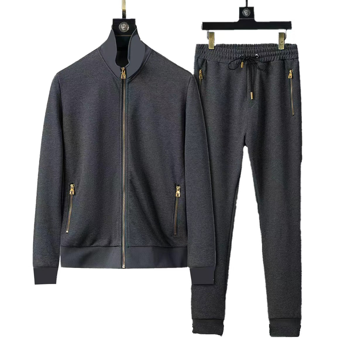 Men's Long-Sleeved Shirt And Trousers Suit