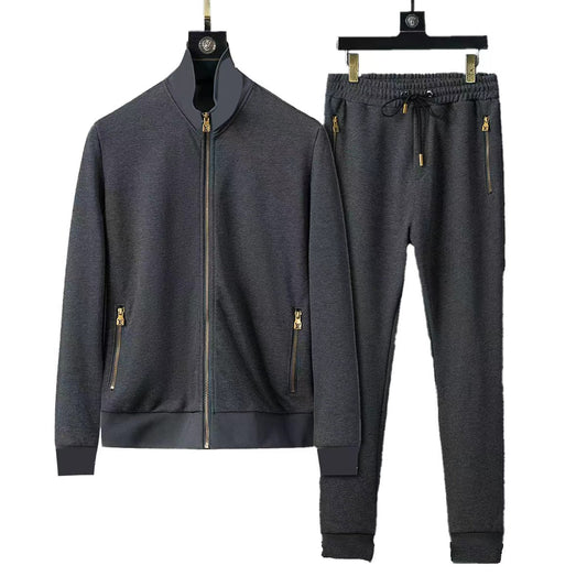 Men's Long-Sleeved Shirt And Trousers Suit