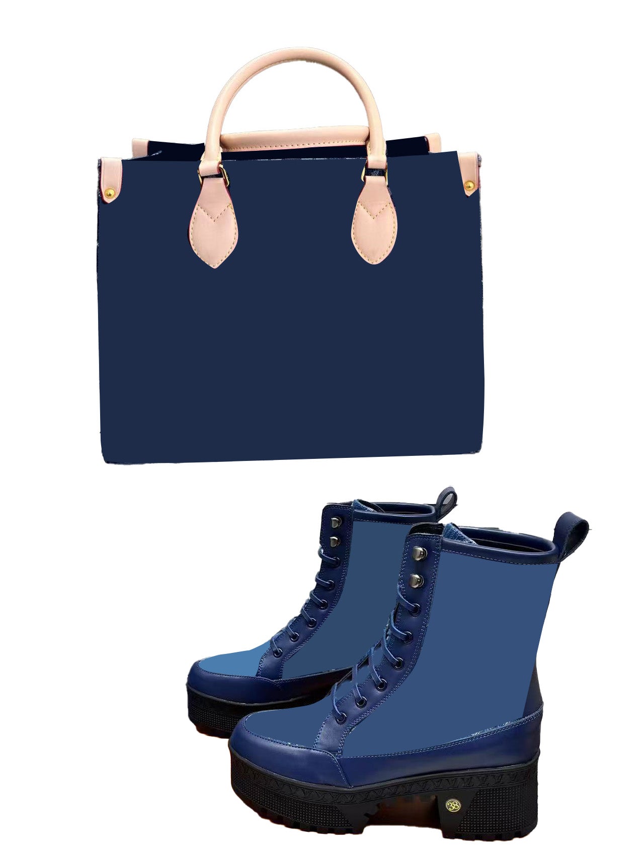 Demin Boots And Bags