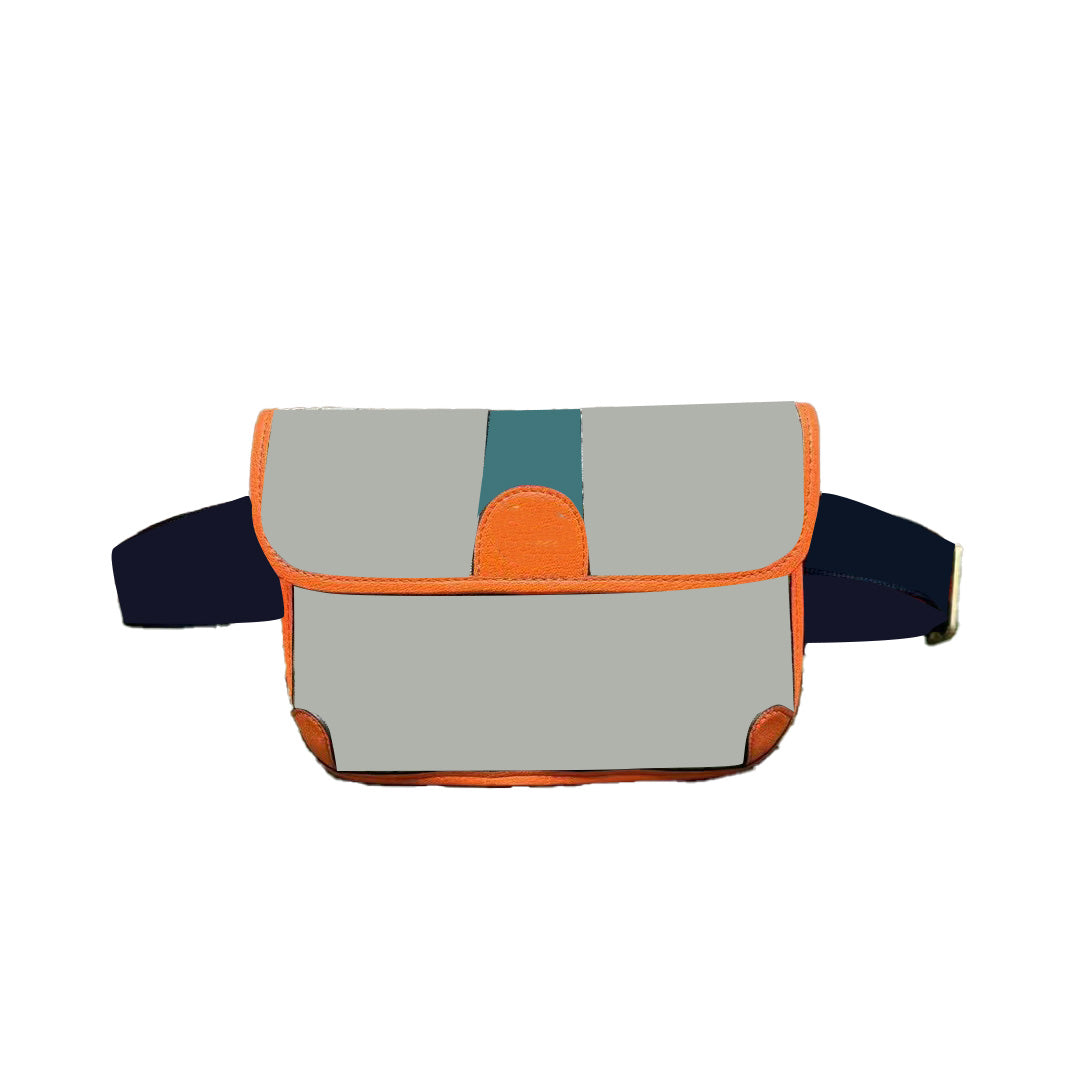 Orange Slippers and Waist Bag