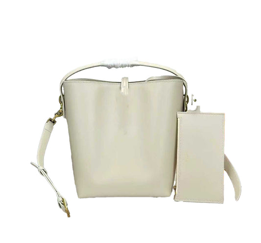 Genuine Leather Bucket Bag