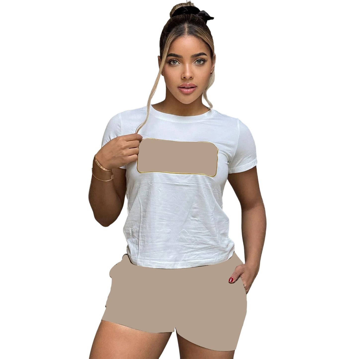 Short Sleeve + Shorts Casual Suit