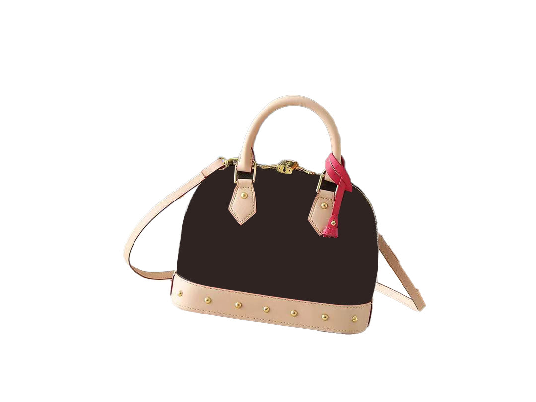 Women's Brown Bag&Slippers Set