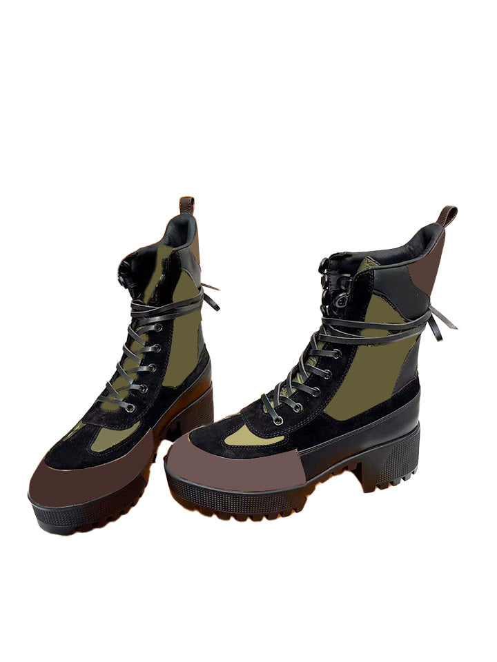 Printed Boots And Bags