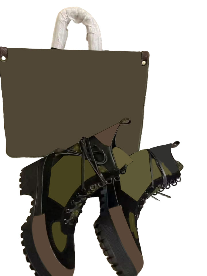 Printed Boots And Bags