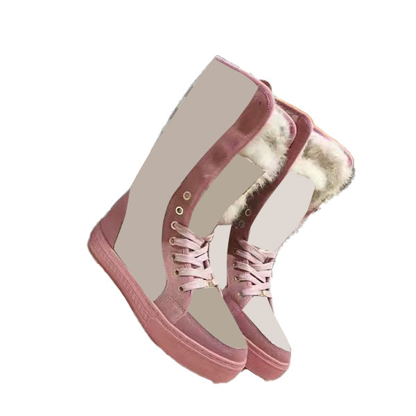 Pink&White Boots and Bag Set