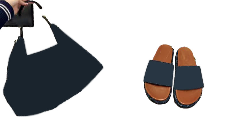 Slippers and bag