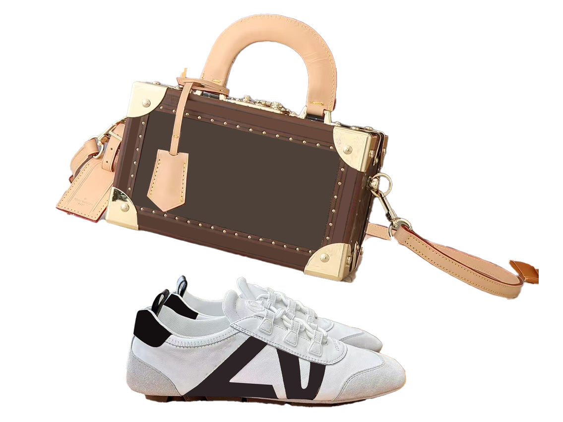 Box Bag&Flat sneakers