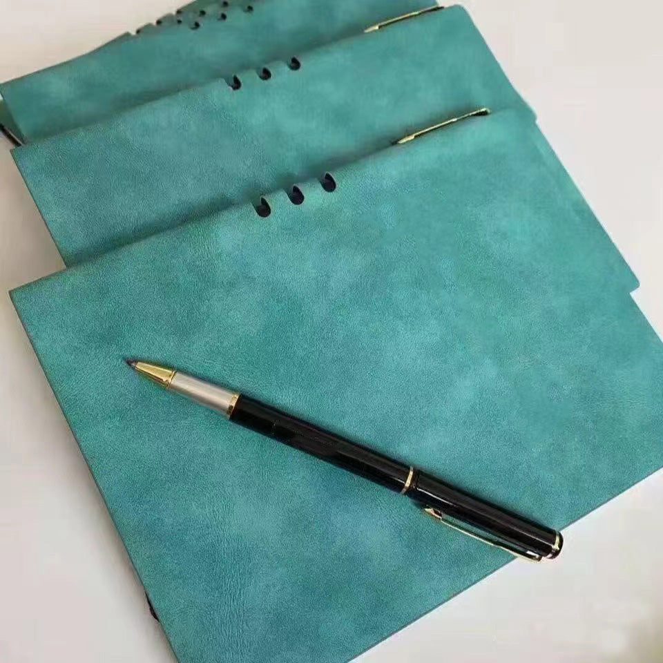 Faux Sheepskin Notebook and Pen Set