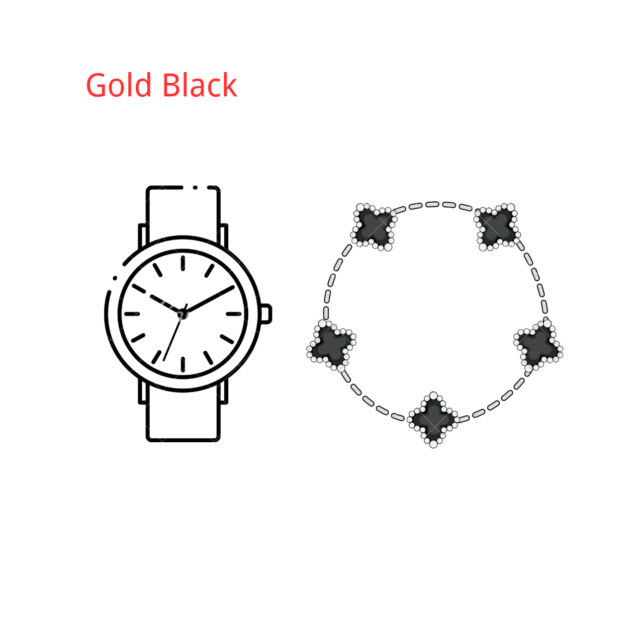 Watch and Bracelet set