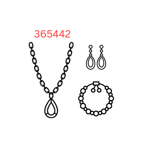 Necklaces & Bracelets & Earrings 3PCS(365442)