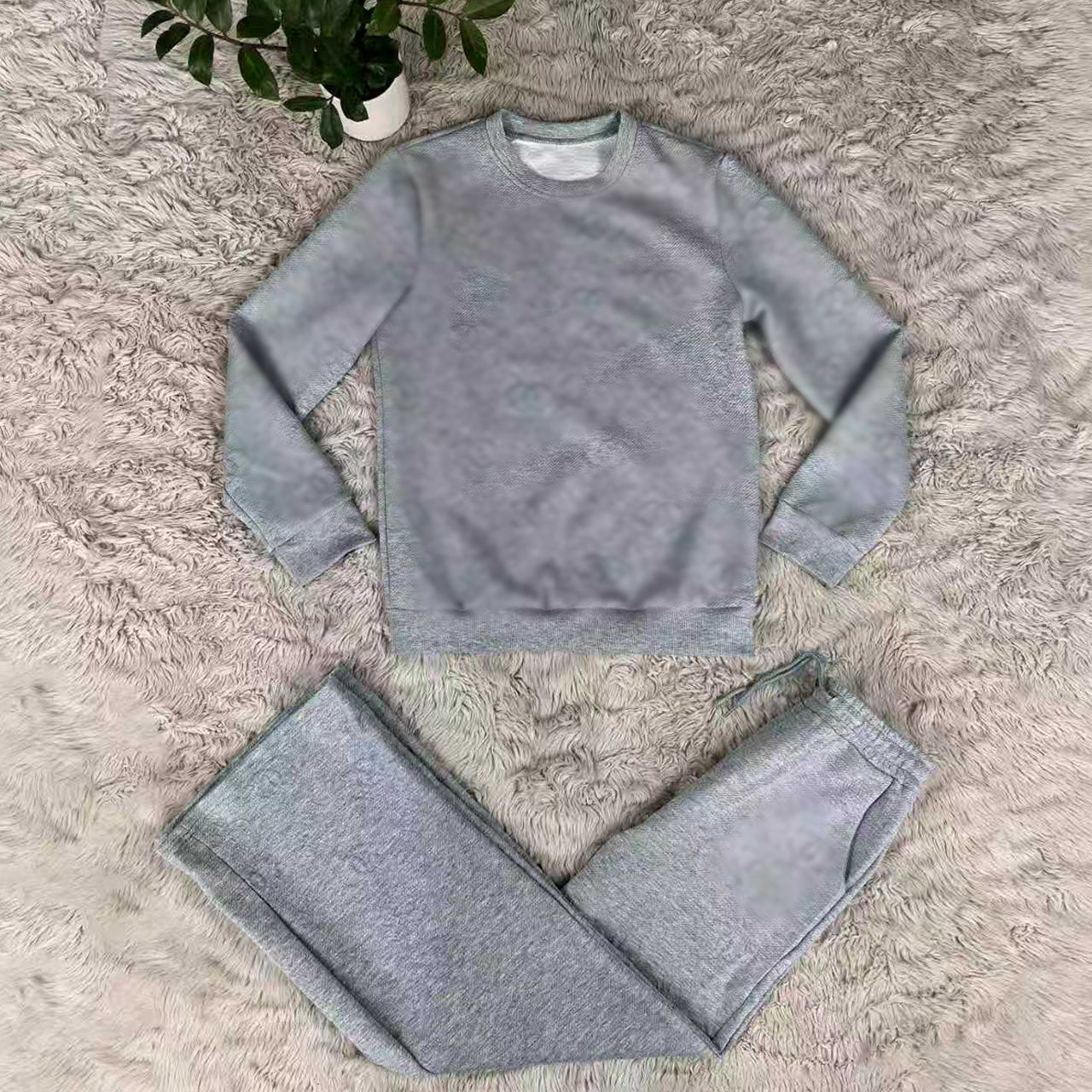 Long Embossed Two-Piece Set
