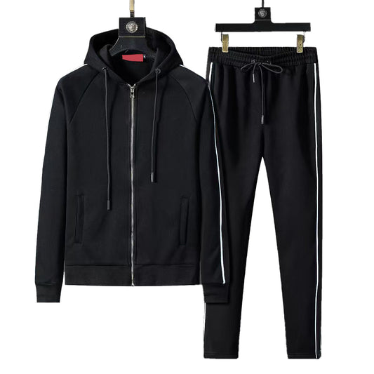 Men's Long-Sleeved Shirt And Trousers Suit