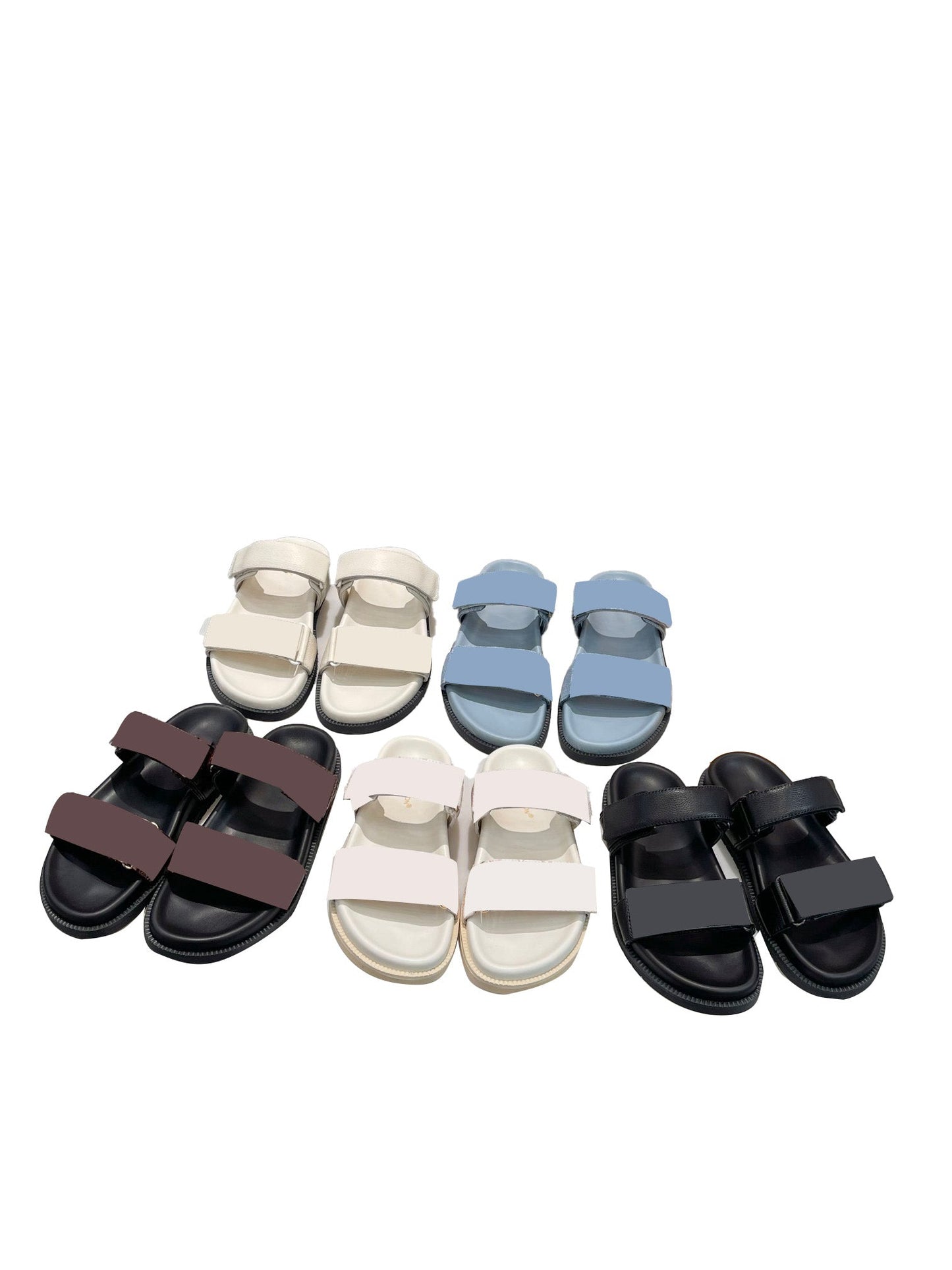 Denim Velcro Slippers