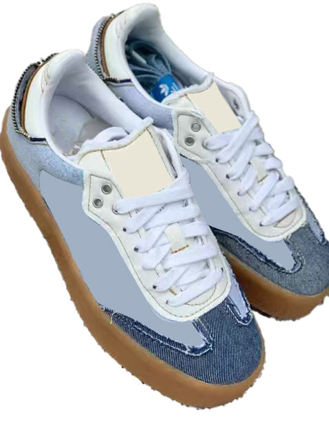 Denim Women Bag& Shoes Set