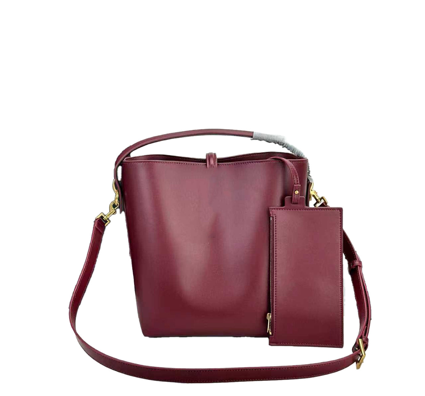 Genuine Leather Bucket Bag
