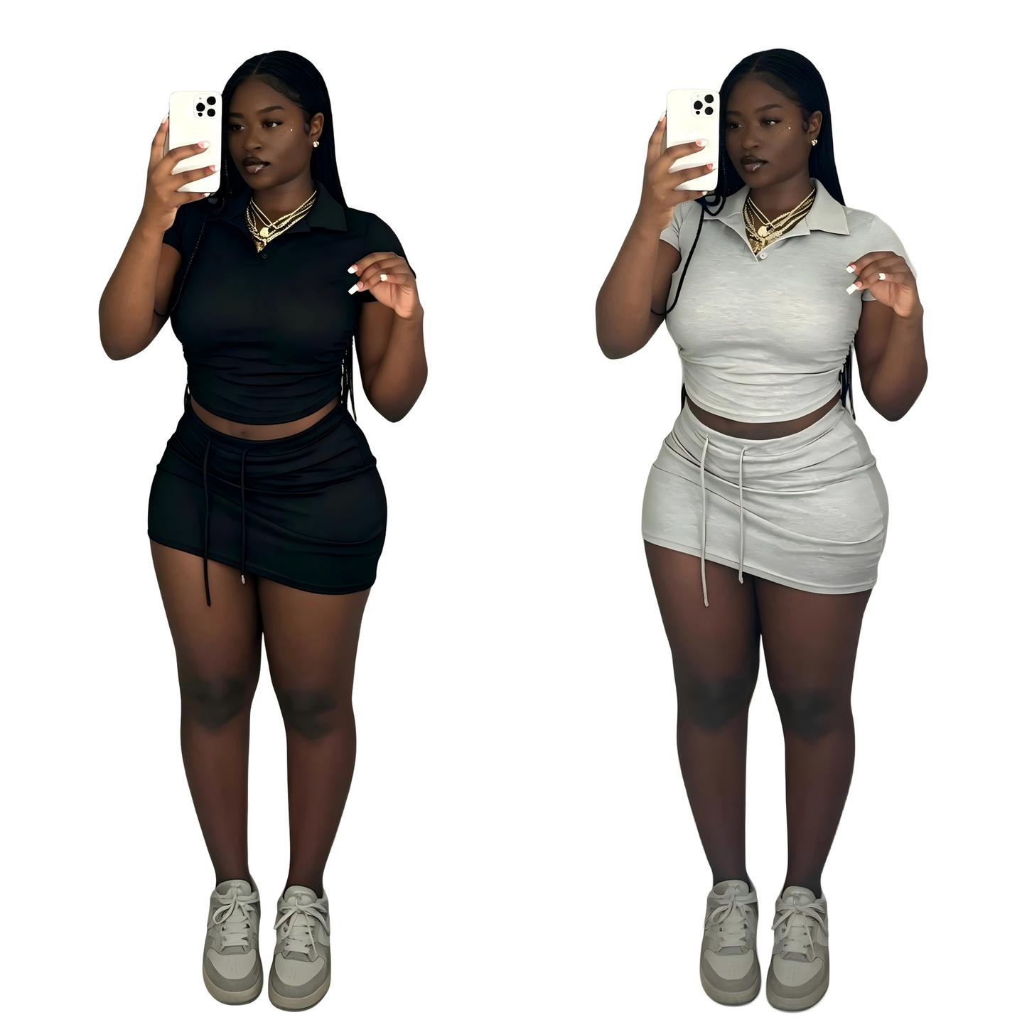 Top and Skirt Set