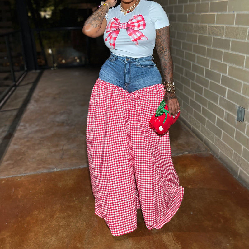 High-Waisted Loose Wide-Leg Pants