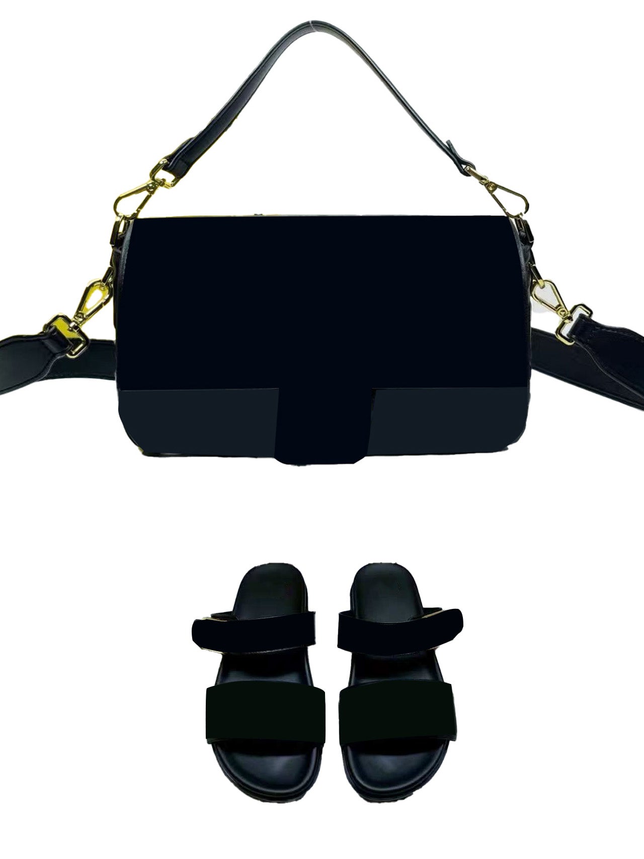 Women's Slippers and Bag