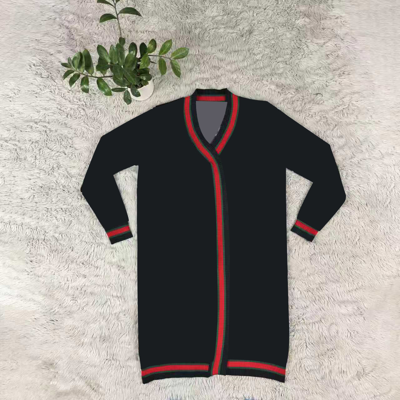 Knitted Cardigan Long Coat
