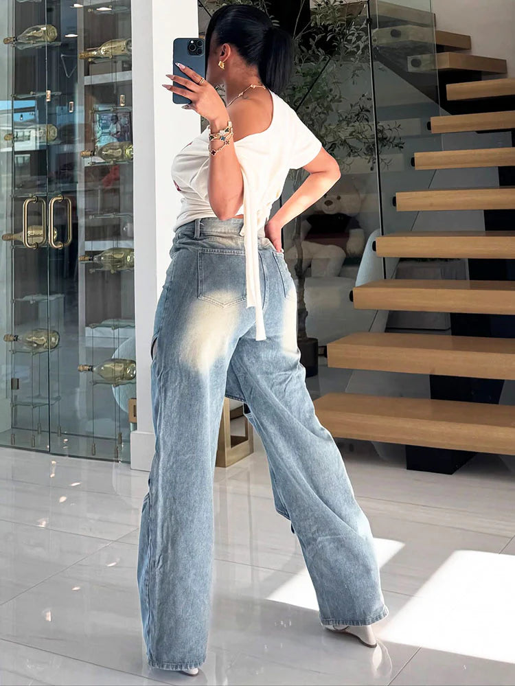 Cutout Jeans