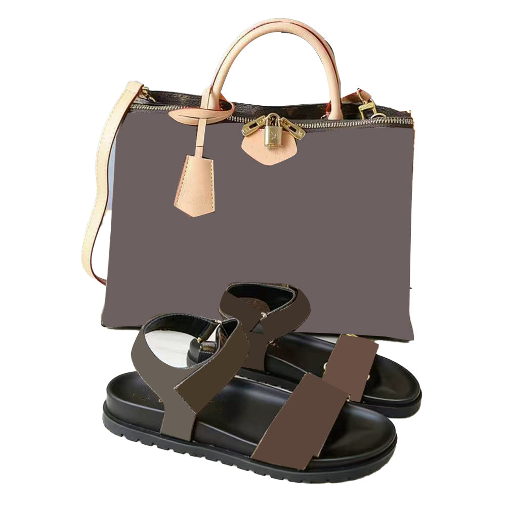 Women's Slippers and Bag