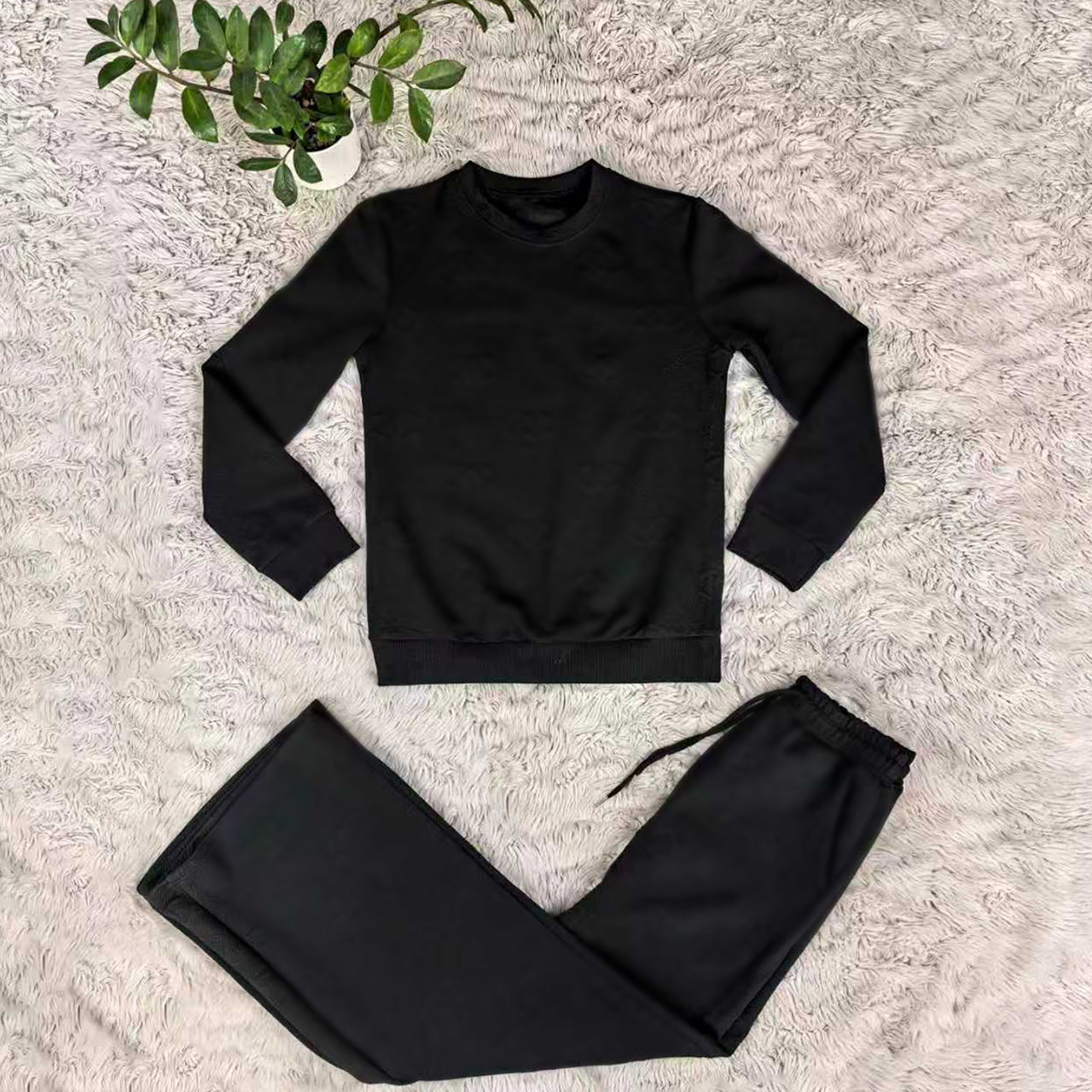 Long Embossed Two-Piece Set