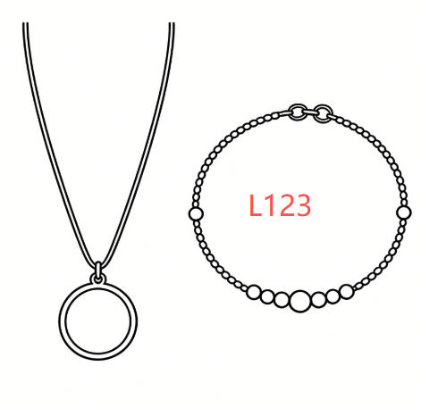 Bracelet and Necklace Set（L123）