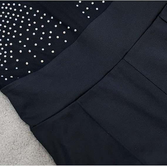 Sexy Elegant  Mesh See Through Rhinestone Jumpsuits