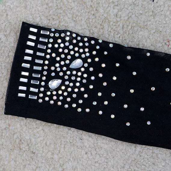 Sexy Elegant  Mesh See Through Rhinestone Jumpsuits