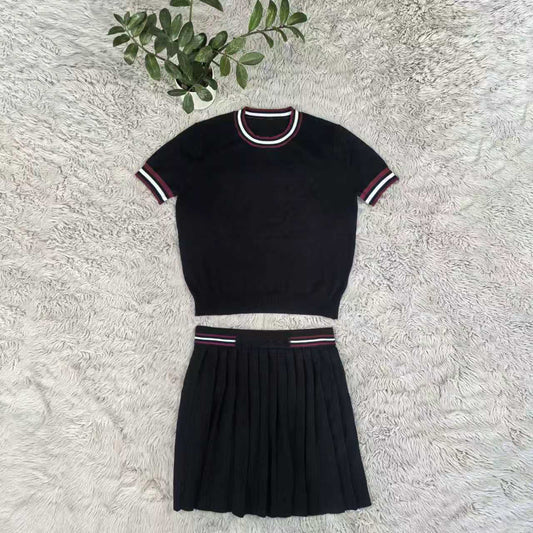 Pleated Skirt Set