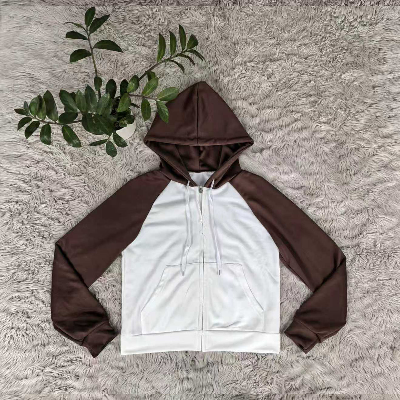 Hooded Sweatshirt Jacket
