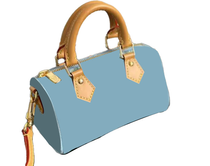Blue Slippers&Bag
