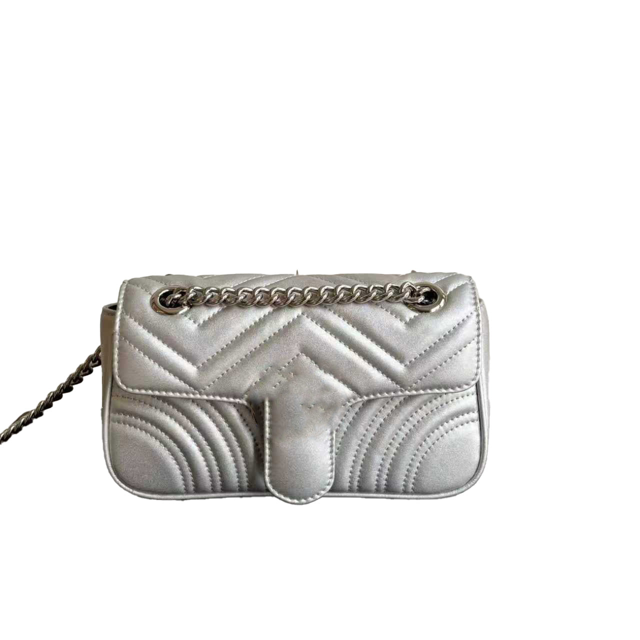 Silver Crossbody Bag